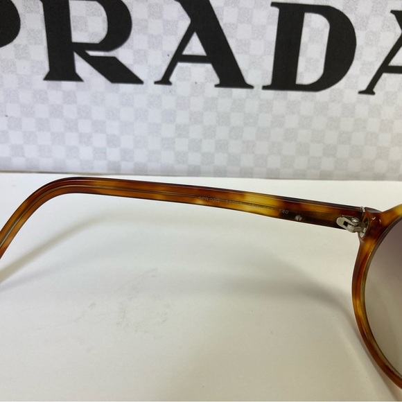 New Prada Aviator Plastic Tortoise brown Sunglasses. SPR02G 4BW-6S1 - Picture 9 of 16